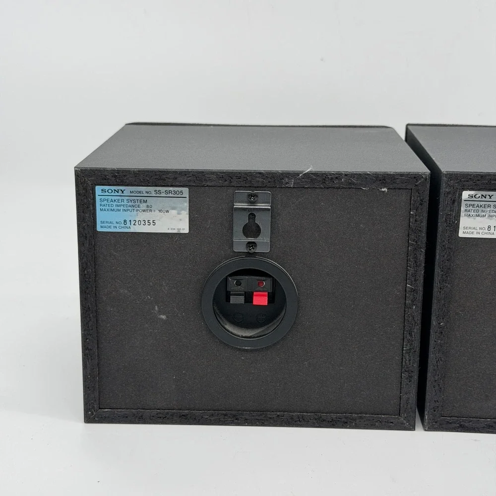 Sony SS-CN305 Center + SS-SR305 Surround Speakers Set Black 8 Ohm 120W Tested